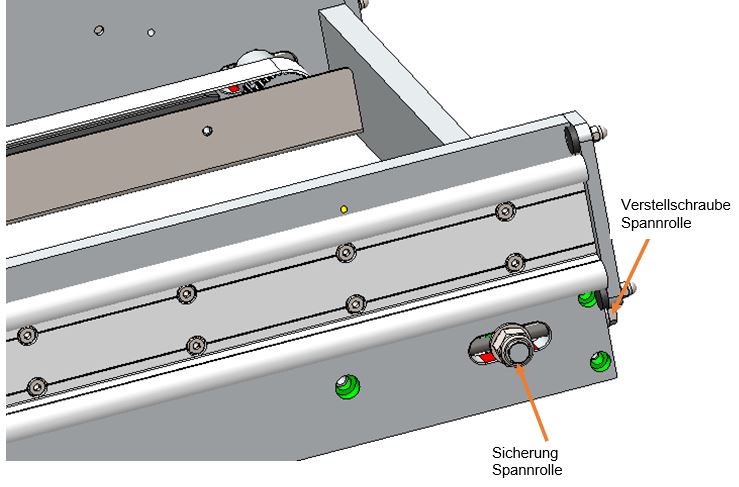 Kartontransport Riemenspanner Magazin